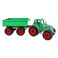 2-Play Tractor met Aanhanger Groen - 52cm 720724